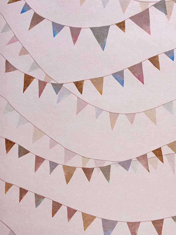 Garland fabric in rose color - pattern number 26822 - by Galerie in the Great Kids collection