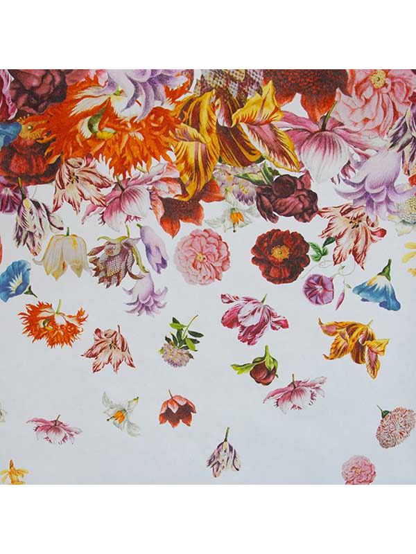 Flower Rain 4 Panel fabric in coconut color - pattern number 18003 - by Galerie in the Tropical collection