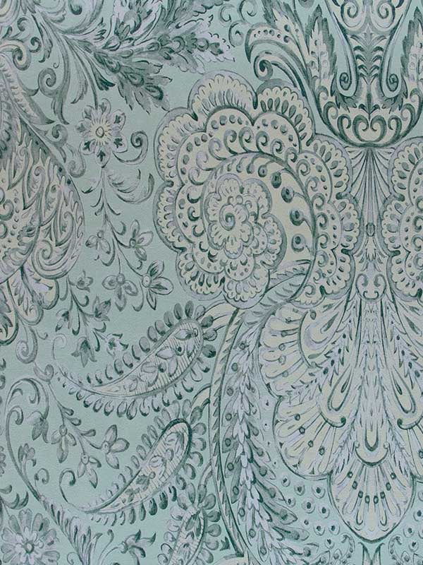 Tahiti wallpaper in blue banana color - pattern number 26700 - by Galerie in the Tropical collection