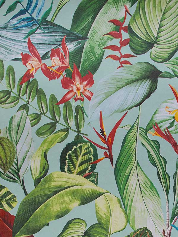 Kiribati fabric in blue banana color - pattern number 26741 - by Galerie in the Tropical collection