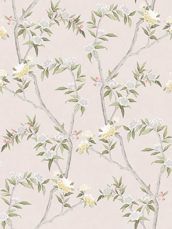 Chinoiserie fabric in pink color - pattern number 19004 - by Galerie in the Spring Blossom collection