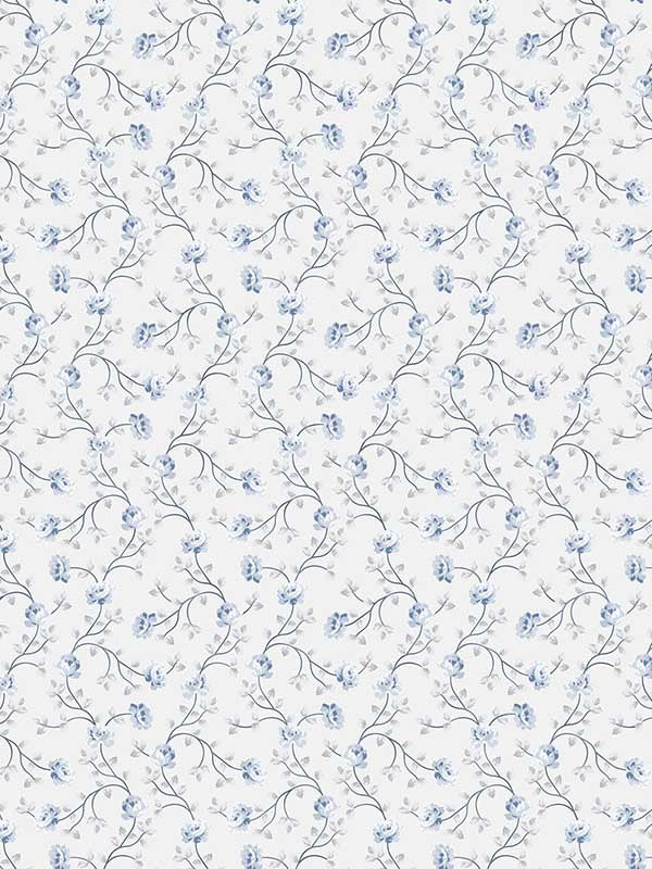 Petit Flowers fabric in blue color - pattern number 19052 - by Galerie in the Spring Blossom collection
