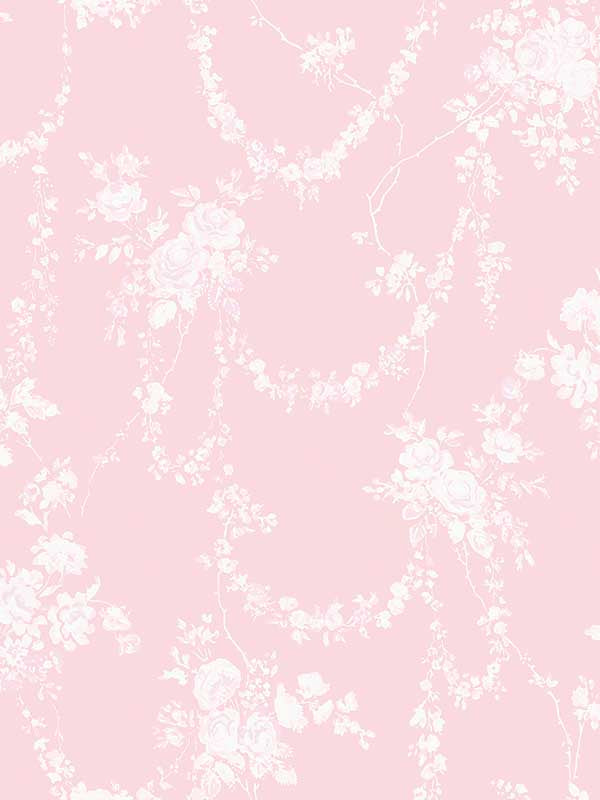 Chandelier Gates Easter Floral Drape fabric in easter pink color - pattern number AST4110 - by A Street Prints in the Love Shack Fancy collection