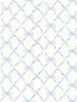 Baby Bow Trellis fabric in blue bella ribbon color - pattern number AST4168 - by A Street Prints in the Love Shack Fancy collection