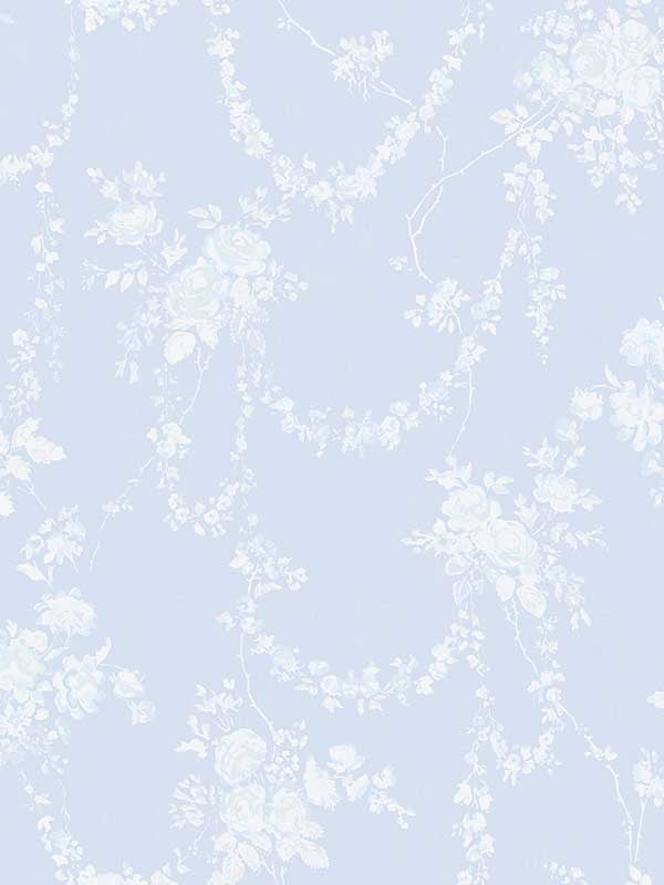 Chandelier Gates Gem Floral Drape fabric in blue gemstone color - pattern number AST4170 - by A Street Prints in the Love Shack Fancy collection