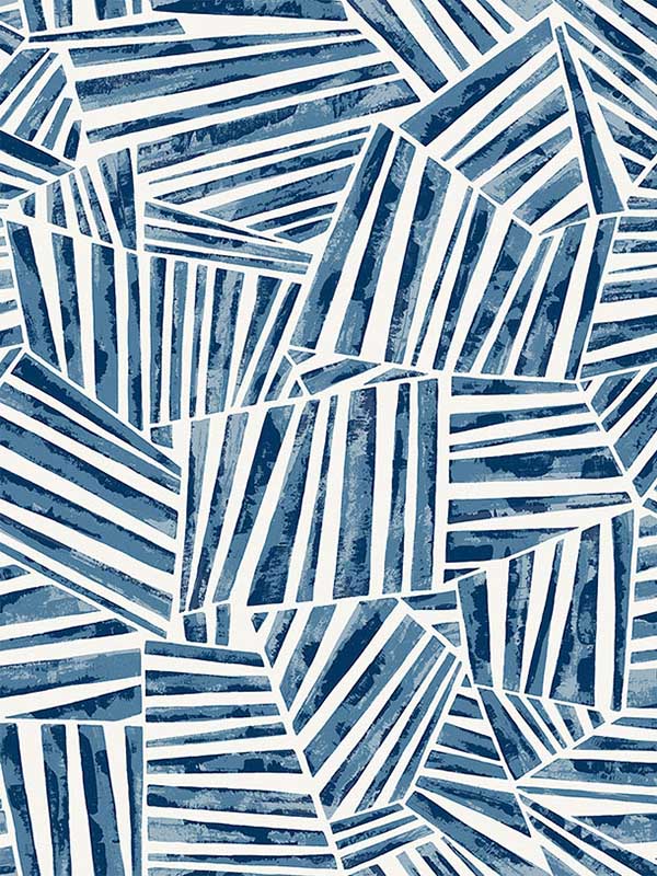 Alpi Abstract fabric in blue lake color - pattern number EG10012 - by Seabrook in the Geometric Textures by Etten Studios collection