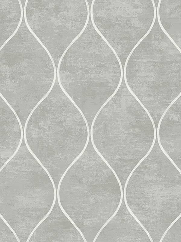 Ellisse Ogee wallpaper in winter morning color - pattern number EG10808 - by Seabrook in the Geometric Textures by Etten Studios collection