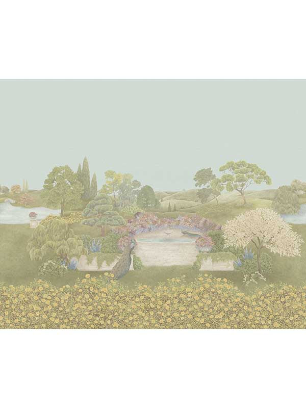 Idyll 7 Panel fabric in honey citrine color - pattern number 120/1004.CS.0 - by Cole and Son in the Gardens Vol I collection