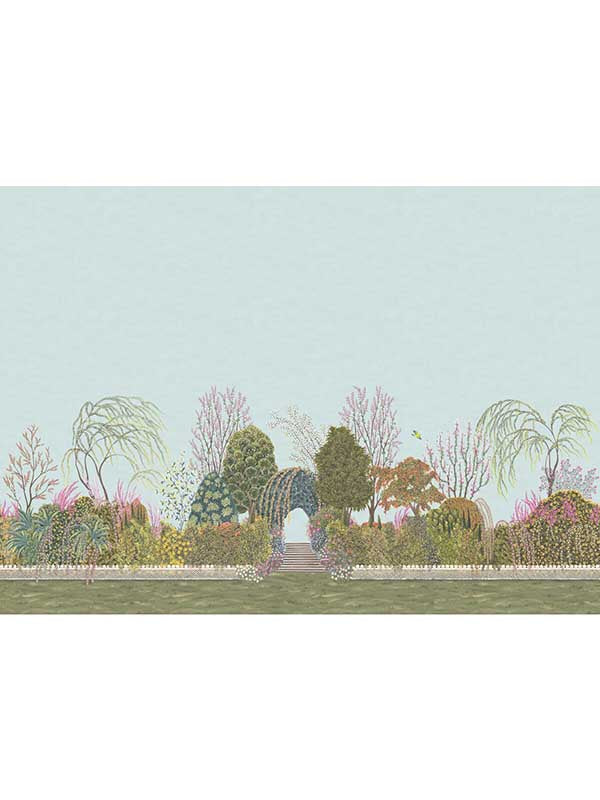 Reverie 8 Panel mural in noon color - pattern number 120/4012.CS.0 - by Cole and Son in the Gardens Vol I collection
