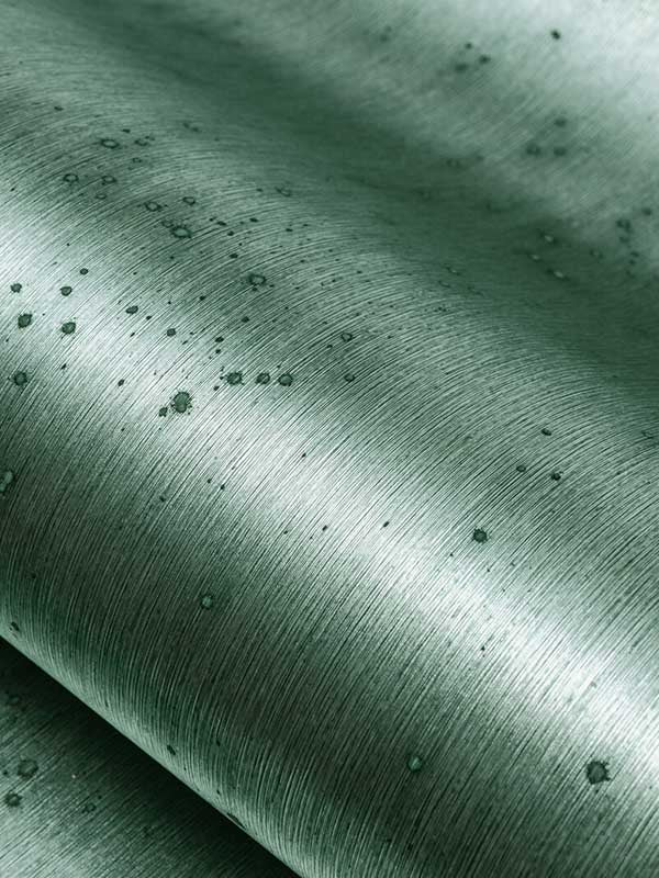 Aurora wallpaper in jade color - pattern number WMT5014.WT.0 - by Winfield Thybony in the Metallic Treasures collection