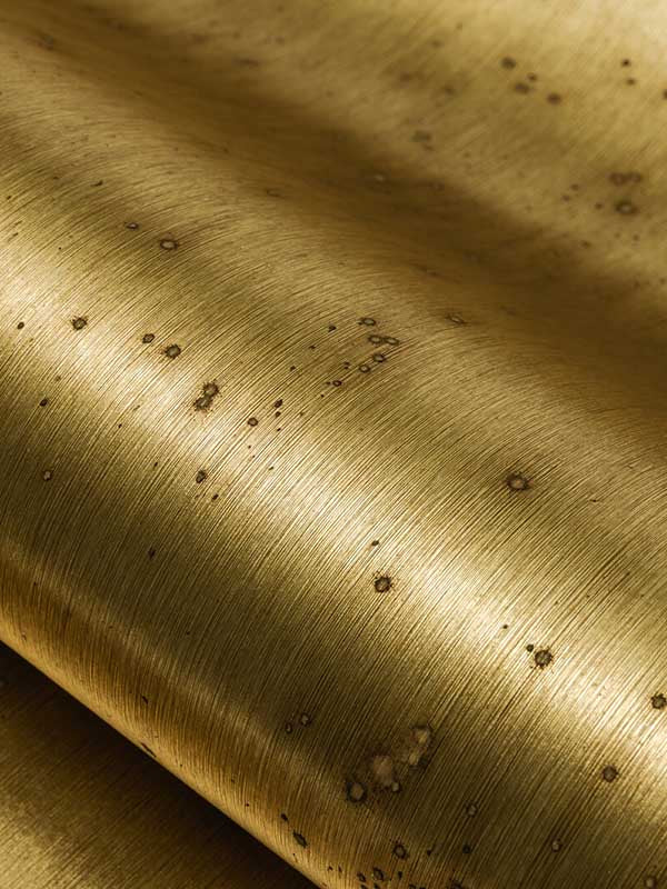 Aurora wallpaper in tuscan gold color - pattern number WMT5017.WT.0 - by Winfield Thybony in the Metallic Treasures collection