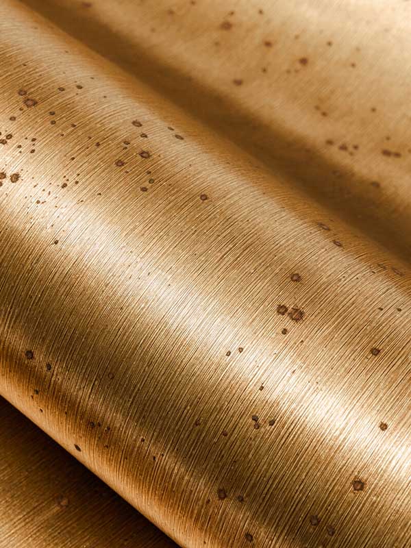 Aurora wallpaper in copper color - pattern number WMT5021.WT.0 - by Winfield Thybony in the Metallic Treasures collection