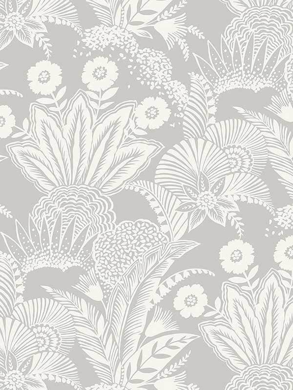Suvi Palm Grove wallpaper in bluish gray color - pattern number SC20108 - by Seabrook in the Summer House Seabrook collection