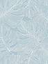 Tarra Monstera Leaf fabric in early sky color - pattern number SC20202 - by Seabrook in the Summer House Seabrook collection