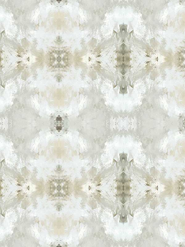 Kaleidoscope fabric in grey color - pattern number DBW1002 - by Wallquest in the West Boulevard by Daisy Bennett collection