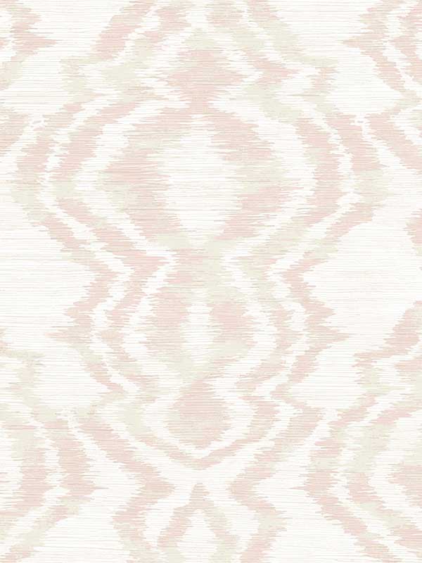 Moirella fabric in blush color - pattern number DBW8006 - by Wallquest in the West Boulevard by Daisy Bennett collection