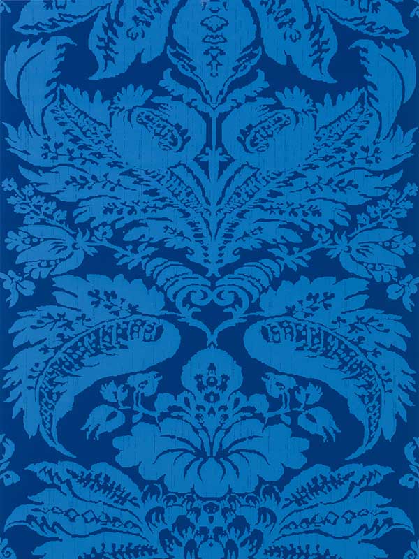 Le Grand Palais wallpaper in sapphire color - pattern number BR-69097.5.0 - by Brunschwig and Fils in the collection