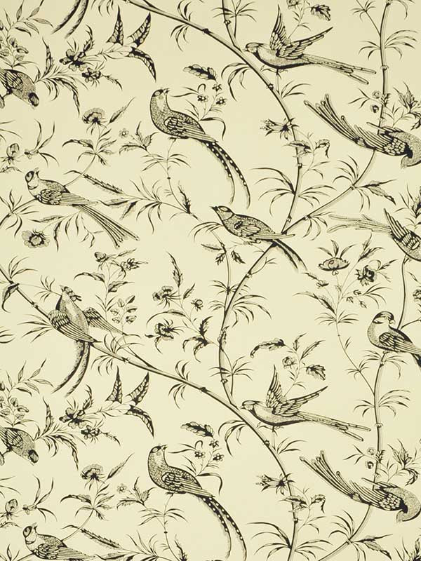 Bengali fabric in black color - pattern number BR-69135.970.0 - by Brunschwig and Fils in the collection