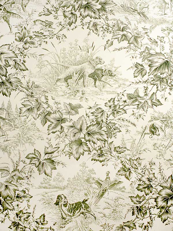 On Point wallpaper in hunter color - pattern number BR-69265.491.0 - by Brunschwig and Fils in the collection