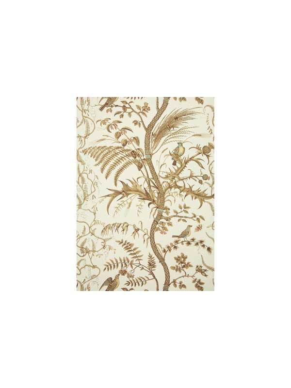 Bird and Thistle fabric in beige color - pattern number BR-69518.068.0 - by Brunschwig and Fils in the collection