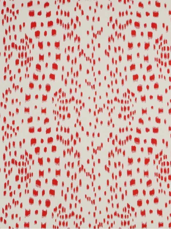 Les Touches fabric in red color - pattern number P8012138.19.0 - by Brunschwig and Fils in the collection