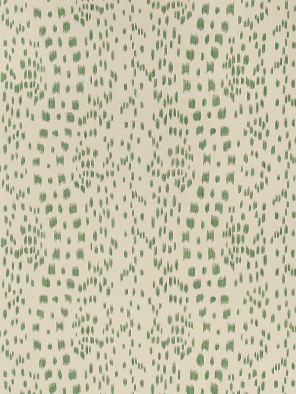 Les Touches fabric in green color - pattern number P8012138.3.0 - by Brunschwig and Fils in the collection