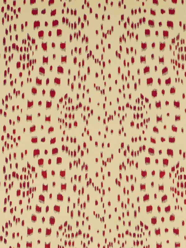 Les Touches fabric in bordeaux color - pattern number P8012138.9.0 - by Brunschwig and Fils in the collection