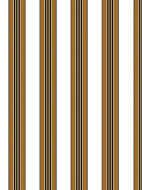 Rayure Lione fabric in tobacco color - pattern number P8015104.46.0 - by Brunschwig and Fils in the collection