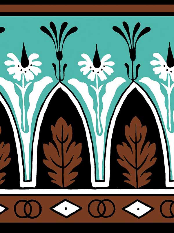 Lola Montez fabric in brownaqua color - pattern number P8015106.635.0 - by Brunschwig and Fils in the  collection