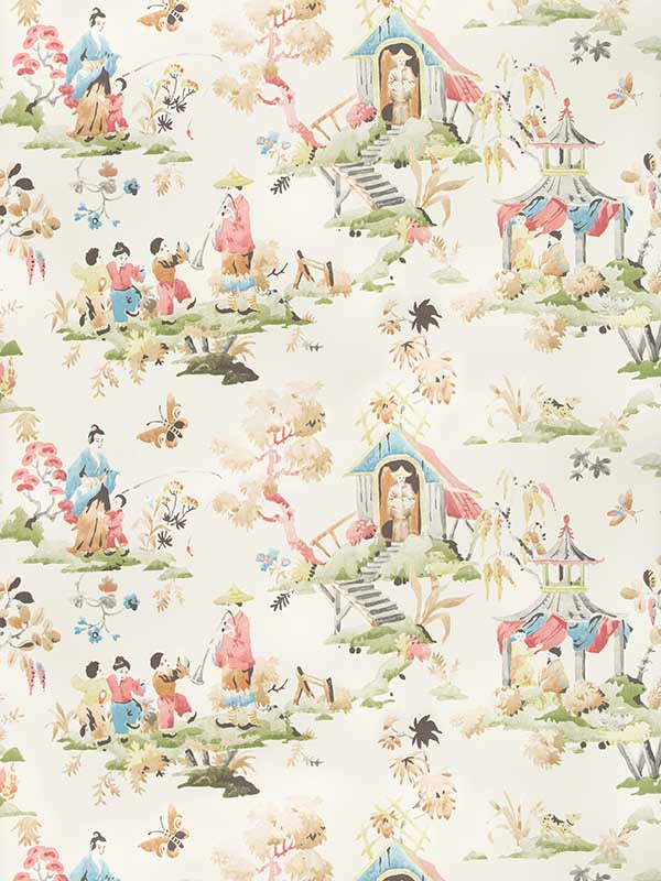 Luang wallpaper in meadow color - pattern number P8019116.337.0 - by Brunschwig and Fils in the collection