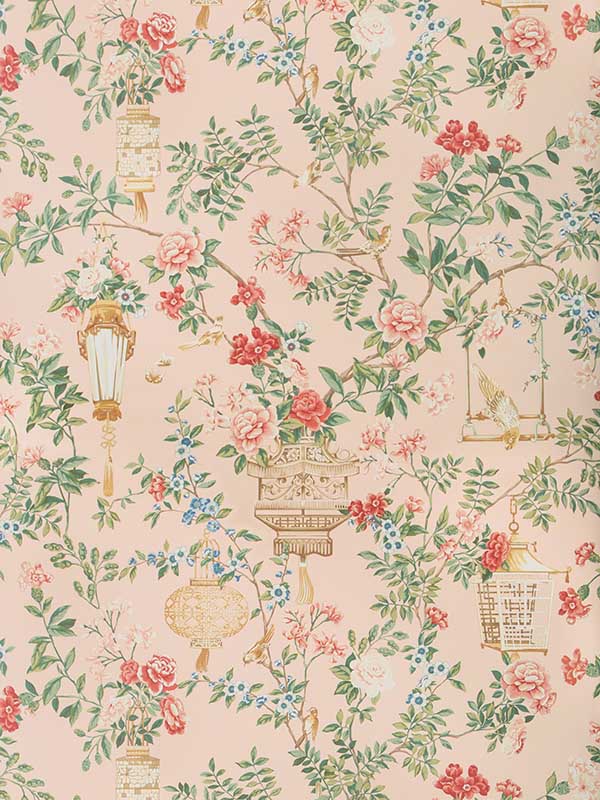 Jardin Fleuri fabric in petal color - pattern number P8019118.177.0 - by Brunschwig and Fils in the collection