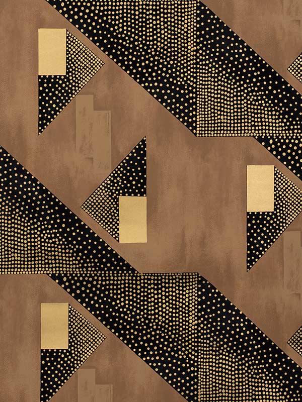 Le Tonnerre wallpaper in gold color - pattern number P8020107.1684.0 - by Brunschwig and Fils in the collection