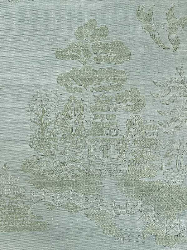 La Pagode wallpaper in mist color - pattern number P8020108.13.0 - by Brunschwig and Fils in the collection