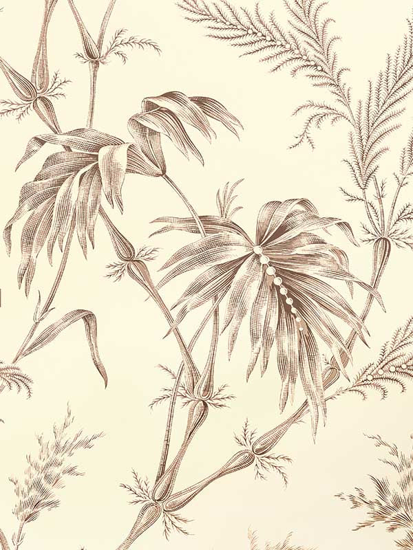 Lauziere wallpaper in taupe color - pattern number P8020113.106.0 - by Brunschwig and Fils in the collection