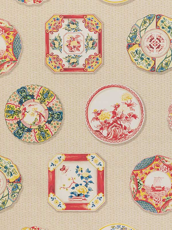 Bonchamp fabric in red color - pattern number P8020115.194.0 - by Brunschwig and Fils in the collection