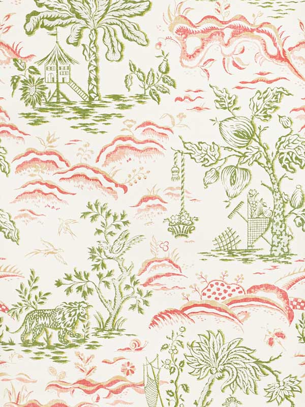 Valensole fabric in leaf rose color - pattern number P8022101.317.0 - by Brunschwig and Fils in the collection