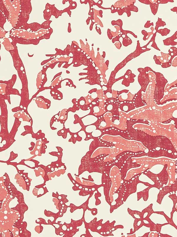 Weymouth wallpaper in red color - pattern number P8022102.19.0 - by Brunschwig and Fils in the collection
