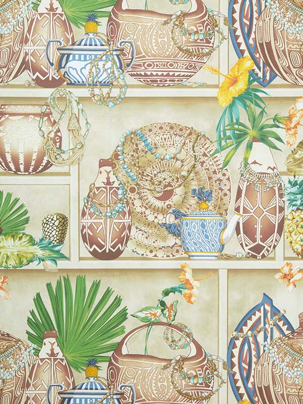 Maizan fabric in seaglass color - pattern number P8022107.1635.0 - by Brunschwig and Fils in the collection