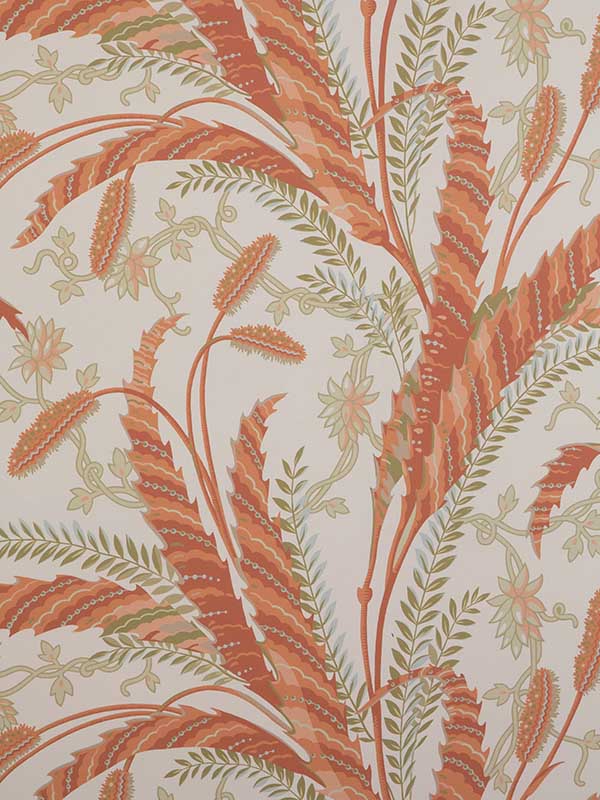 Vernay wallpaper in apricot color - pattern number P8023101.12.0 - by Brunschwig and Fils in the collection