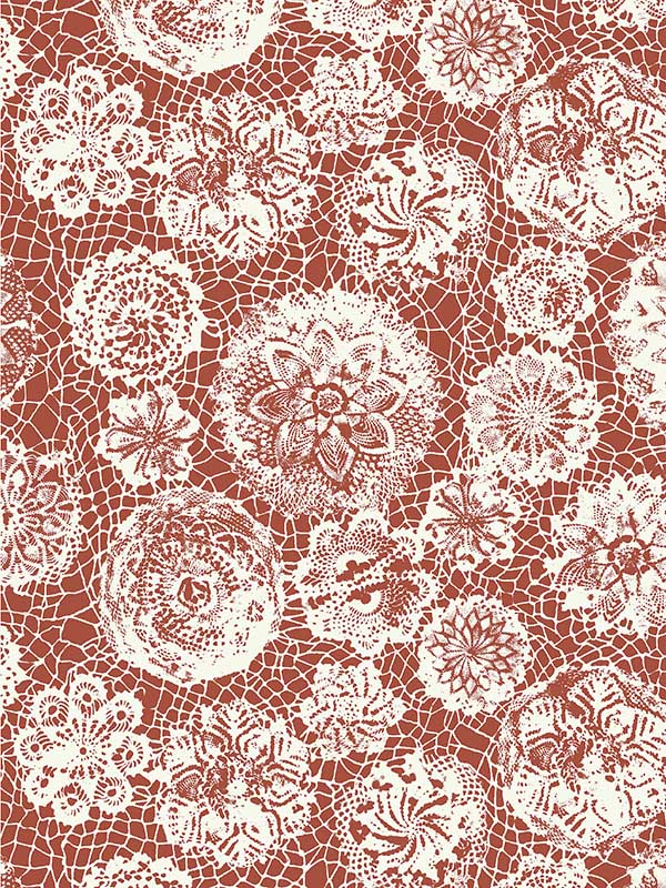 Punto Madama fabric in brique color - pattern number WH 000033334 - by Scalamandre in the collection