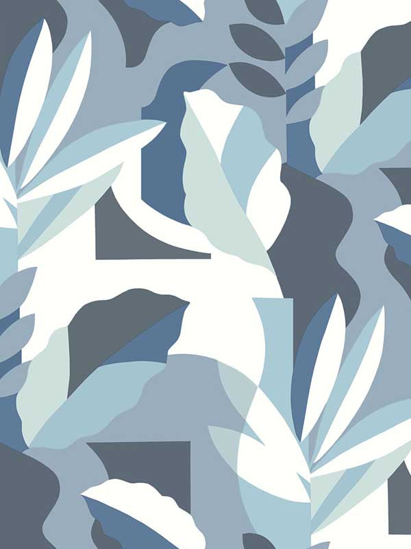 Papier Colle fabric in blue color - pattern number AG2004 - by York in the Artistic Abstracts collection