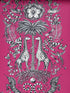 Kruger fabric in magenta color - pattern number W0102/04.CAC.0 - by Clarke and Clarke in the Animalia by Emma J Shipley collection