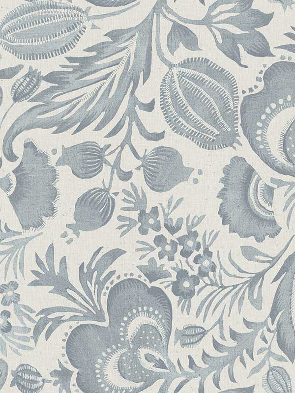 Culver Jacobean fabric in slate color - pattern number 4034-26781 - by A Street Prints in the Scott Living Third Edition collection
