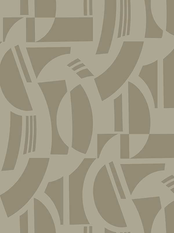 Carter Geometric Flock wallpaper in light brown color - pattern number 4034-87383 - by A Street Prints in the Scott Living Third Edition collection