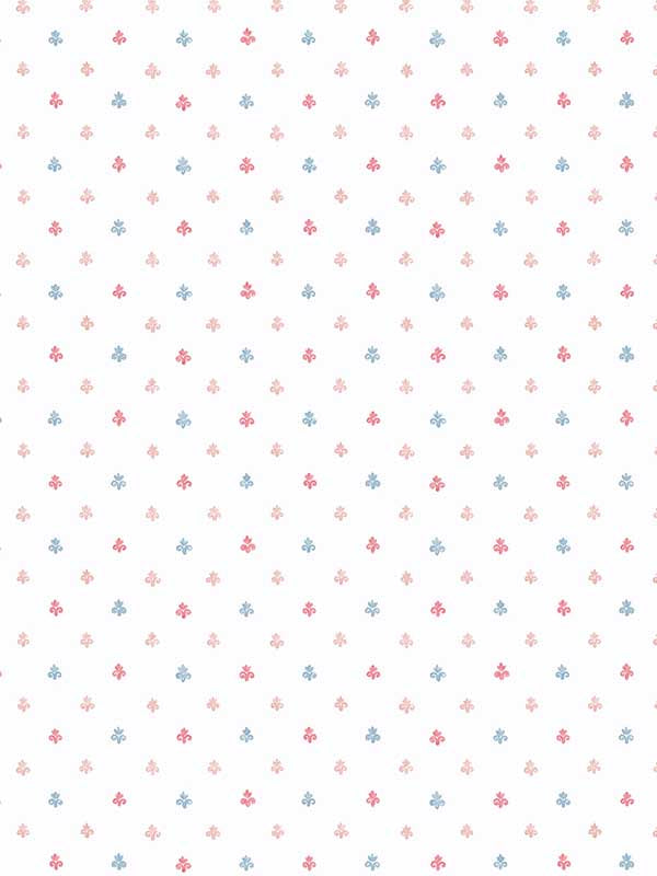 Lulu Spot fabric in pink blue color - pattern number PF38121 - by Patton Norwall in the Pretty Florals collection
