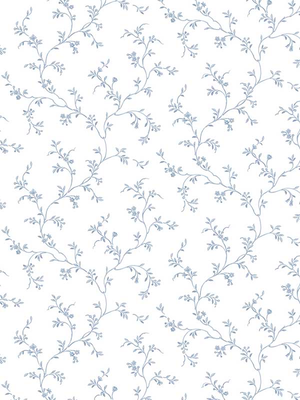 Allisons Trail fabric in navy color - pattern number PF38113 - by Patton Norwall in the Pretty Florals collection