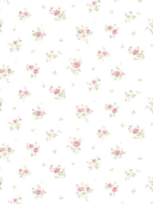 Rainbow Floral fabric in yellow pink color - pattern number PF38160 - by Patton Norwall in the Pretty Florals collection