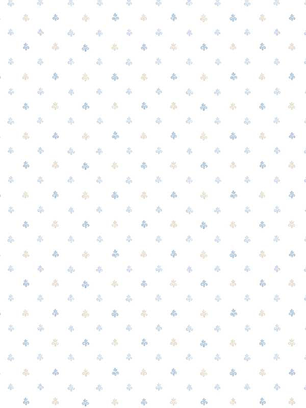 Lulu Spot fabric in blue beige color - pattern number PF38123 - by Patton Norwall in the Pretty Florals collection
