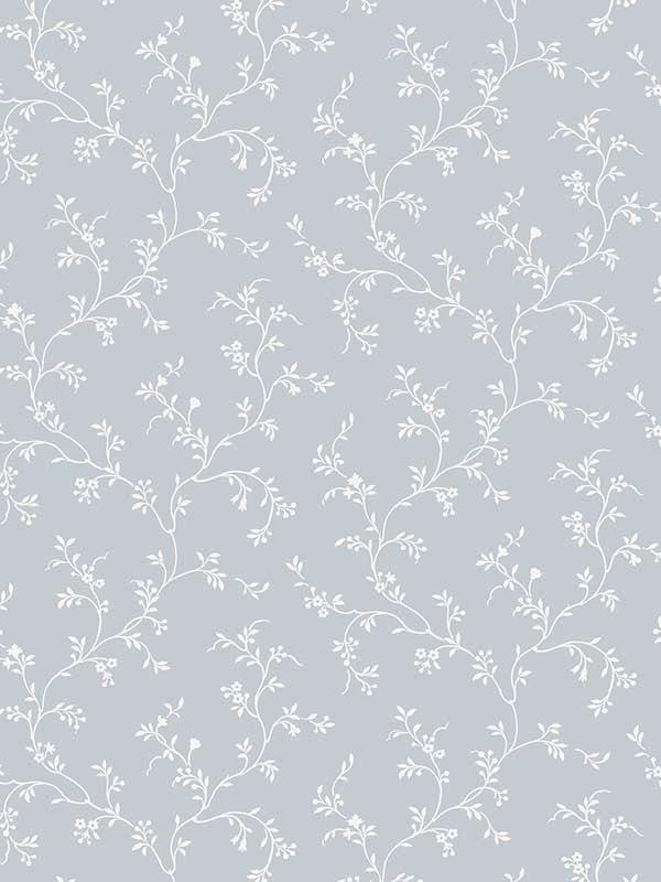 Sienas Trail wallpaper in blue choke color - pattern number PF38132 - by Patton Norwall in the Pretty Florals collection