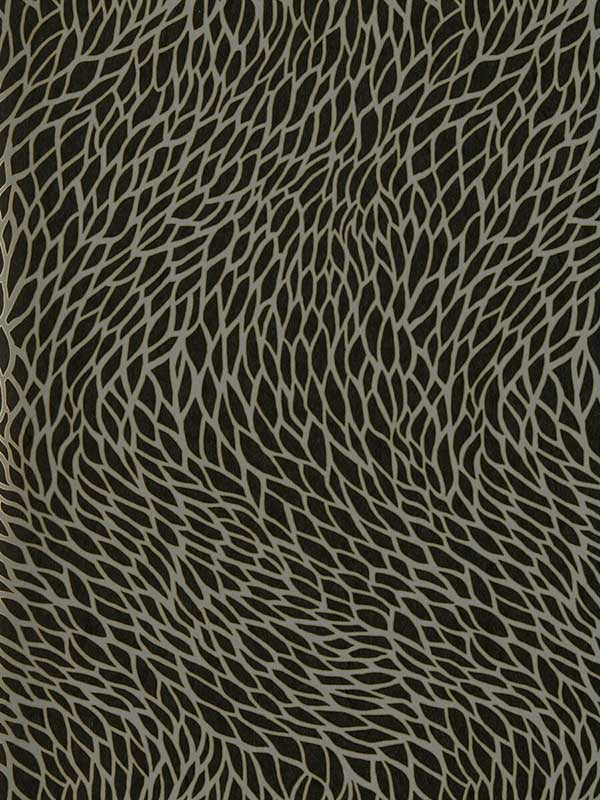Corallino wallpaper in noir color - pattern number W0166/02.CAC.0 - by Clarke and Clarke in the Lusso collection